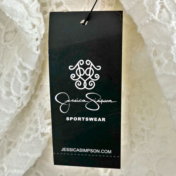 NWT Jessica Simpson Lace Lined Cloud Dancer Dress Womens Size Medium - Picture 10 of 12